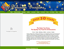 Tablet Screenshot of deliciousdecisionsinc.com